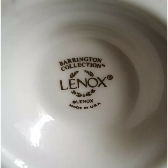 LENOX BARRINGTON COLLECTION VASE 7" reticulated porcelain VTG Rose floral - Picture 5 of 8